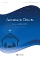 Adorate Deum SATB choral sheet music cover
